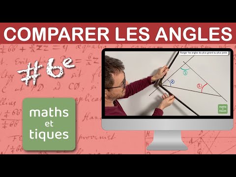 Comparer les ANGLES - Sixième