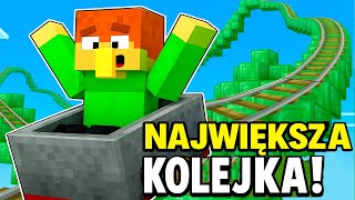 ZBUDOWAŁEM NAJWIĘKSZY ROLLER COASTER w MINECRAFT! 😱 | Alek Emerald