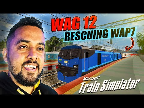 WHEN WAG 12 RESCUES THE FAILED WAP 7 NEAR KARJAT | INDIAN TRAIN SIMULATOR