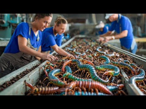 How Billions of CENTIPEDES Are Raised For Medicine By Chinese - Centipedes Farming Method In China