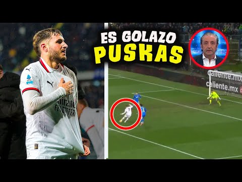 ASI REACCIONA PRENSA ITALIANA a GOL PUSKAS DE SANTIAGO GIMENEZ en DEBUT MILAN vs EMPOLI