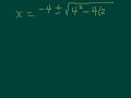 Quadratic Formula and Simplification