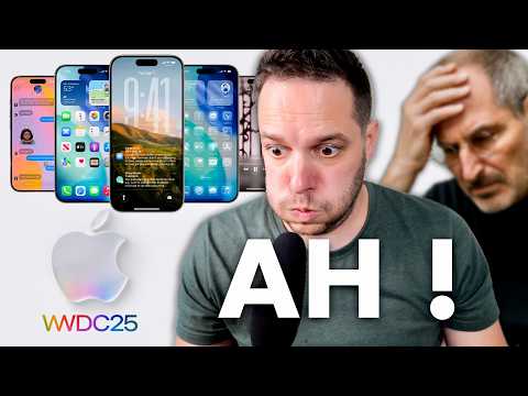 iOS 26 etc. : Apple cache son RETARD en soignant le design ! WWDC 2025
