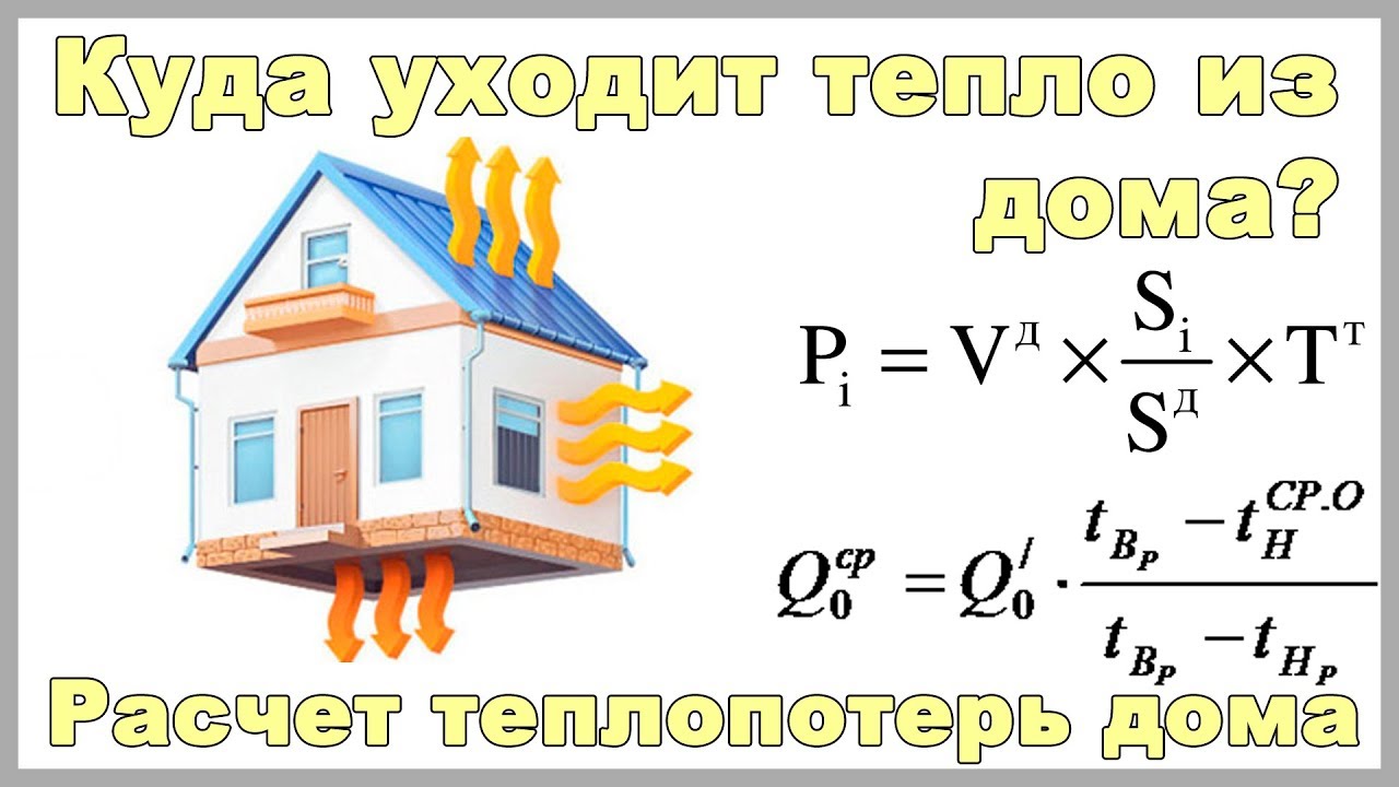 Расчет теплопотерь дома. Online программа, калькулятор теплопотерь