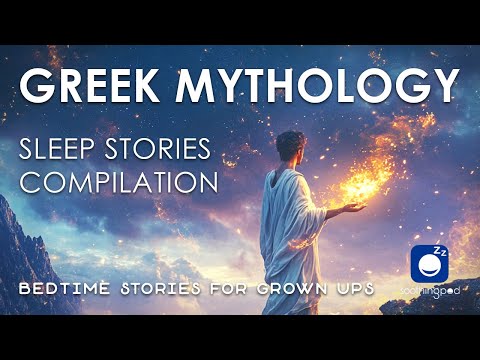 Bedtime Sleep Stories | 💙 5 hrs GREEK MYTHOLOGY Stories Compilation 🔥 | Titan Gods and Goddesses