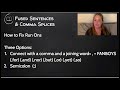 Fused Sentences and Comma Splices Explained