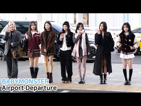 BABYMONSTER 베이비몬스터 출국 직캠 '월드투어 미국'｜ICN Airport Departure 250224