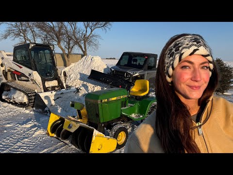 Moving Big Snow On The Farm