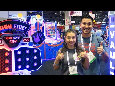 So many NEW fun arcade games at the IAAPA Expo 2016!!!