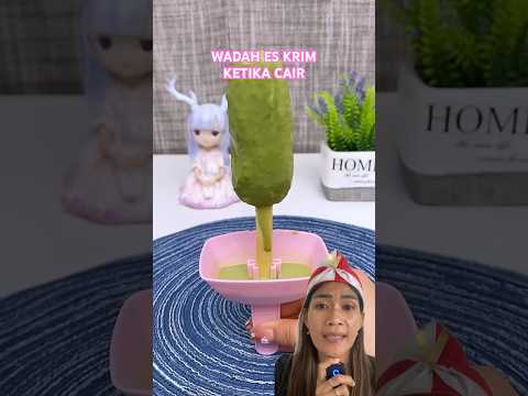 WADAH ES KRIM KETIKA CAIR #icecream #gadgetshouse #food #goodthing #reaction