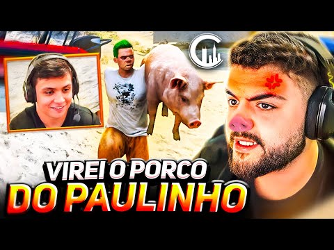 PAULINHO ME TRANSFORMOU EM UM PORCO!! (LUQUET4)