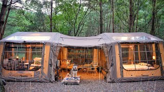 1% LUXURY CAMPING IN THE RAIN ⭐ 5-STAR SUITE INFLATABLE HOTEL?