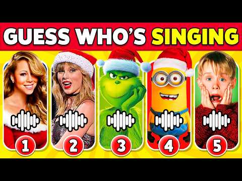 Guess Who's Singing 🎅🎤🎶 CHRISTMAS Song Edition 🎁 | Mariah Carey, Home Alone, Grinch