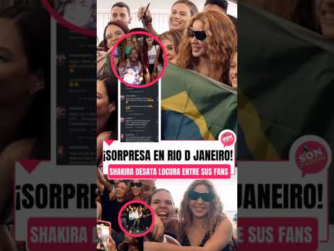 ¡Locura en Río! Shakira causa sensación al llegar a Brasil. #viralvideo  #LasMujeresYaNoLloranTour