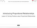 Proportional Relationships and Rates