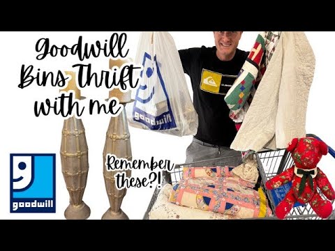 Goodwill Bins Thrift With Me For Profit - Terrible Home Decor Makeover