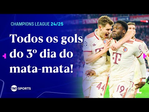 DAVIES SALVANDO O BAYERN NO ÚLTIMO SEGUNDO E VÁRIOS GOLAÇOS! TODOS OS GOLS DO DIA NA CHAMPIONS!