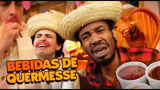tentando ficar bêbados em festas juninas