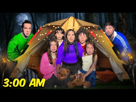 ACAMPAMOS UNA NOCHE EN LA NUEVA CASA CON YOLO AVENTURAS 😰 | Mau McMahon