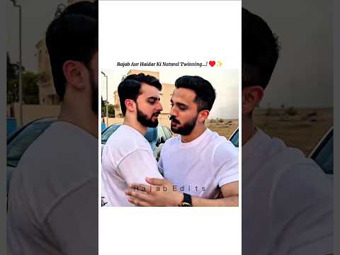 Rajab & Haidar ki Natural Twinning...! ♥️🥰🤗|@rajabbutt94 |#shorts #rajabfamily #videoedits