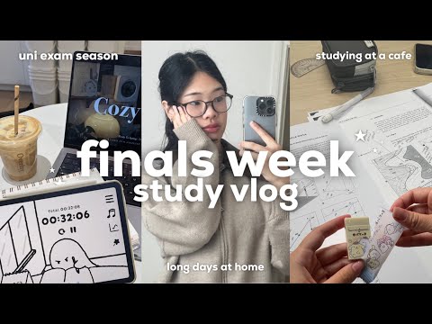 finals study vlog ☕️ (literally) running late to my exam, mental breakdowns, daily routine at home