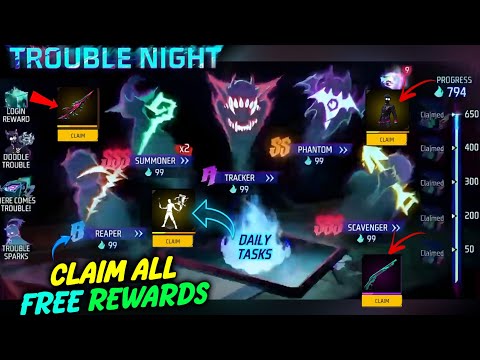 TROUBLE NIGHT EVENT + FREE GUN SKINS🔥 -para SAMSUNG,A3,A5,A6,A7,J2,J5,J7,S5,S6,S7,S9,A10,A20,A30,A50