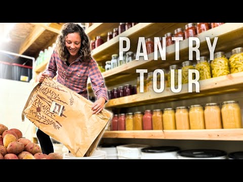 FOOD SECURITY: Full Tour of our Basement Grocery Store (+Azure Standard Haul)