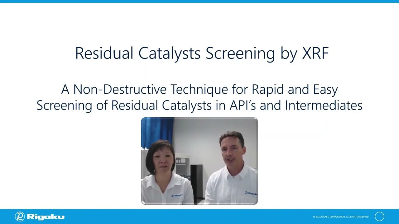 Thumbnail image of A Non-Destructive XRF Technique for Rapid and Easy Screening of Residual Catalysts in APIs and Intermediates