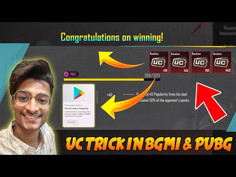 😍TRICK 1000+ UC IN BGMI - UNLIMITED UC EARN TIPS & TRICKS - FREE A10 ROYAL PASS WITH LIVE PROOF