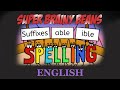 Understanding Suffixes: -able and -ible