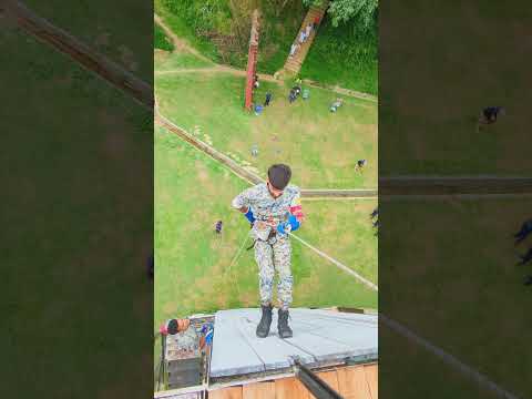 রেপ্লিং জাম্প || Commando Training ||  #Bangladesh #police #specialized #training #shorts #defence
