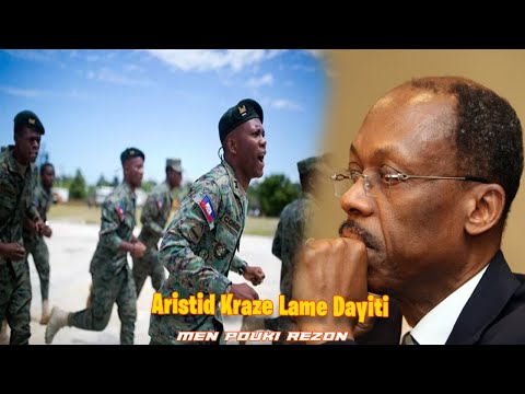 Tout Moun Sezi Ansyen Prezidan Aristide Konfime se Limenm kite kraze Lame d'Haiti e se sak fè Lame S