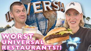 Can These BAD Universal Studios Restaurants Be Redeemed?! | Mel's Drive, Simpsons, Richter's Burger