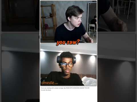 My mirror scares stranger on Omegle #shorts