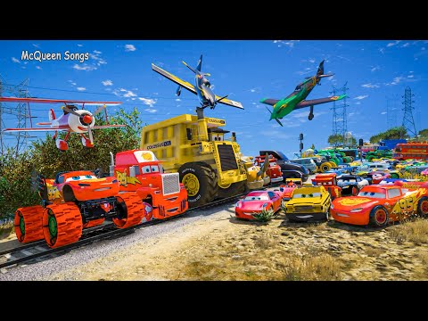 Disney Cars 3 Mack Monster Truck and Friends McQueen Toys The King Fabulous Jackson Storm Doc Hudson