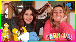 NOS VAMOS de CARNAVAL con LOS SIMPSONS - Ponte las Pilas con Lina y Eva
