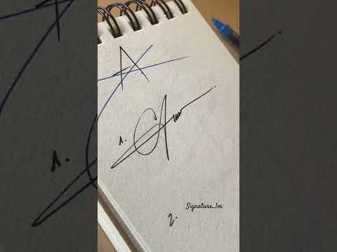 How to sign the letter A?❤️❤️❤️