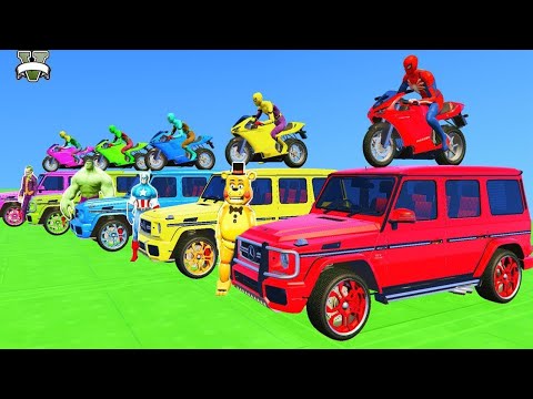 GTA 5 Spiderman Epic Race Challenge by Moto Compilation (Moto Challenge)