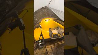 Solo Camping in relentless rainstorm