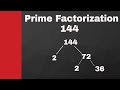 Prime Factorization and Factor Trees