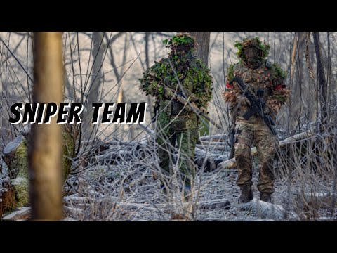 Sniper Duo Causes total chaos in Airsoft Winter Game.