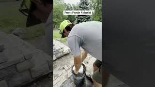 Man Rebuild Front Porch | Start to finish by @downeconstruction