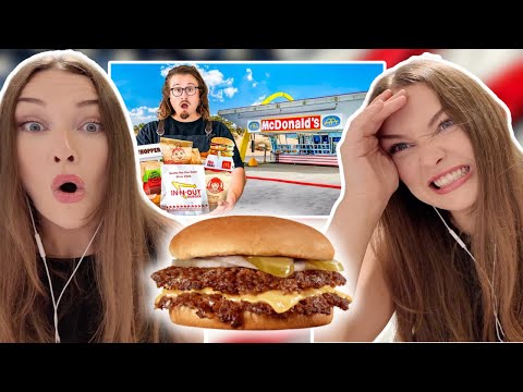 New Zealand Girl Reacts to "I Tried Every Fast Food Burger In America" BY Joshua Weissman !