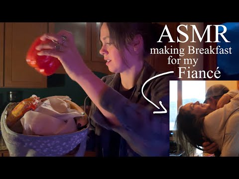 ASMR Making my FIANCÉ Breakfast at 5:00 AM