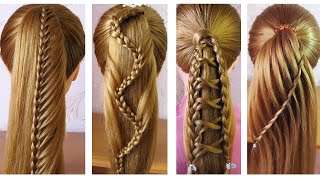4 Easy & Beautiful ponytail hairstyles | Trendy Hairstyle For Teenagers | Hair style girl