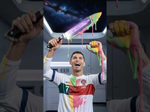 🌈👽🛸 Ronaldo Covered In Colorful Goo… But It’s Not What You're Thinking!