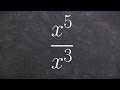 Division Property of Exponents