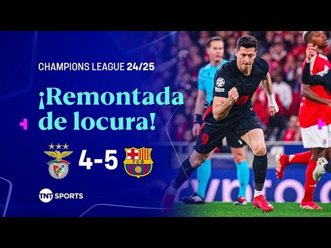 RESUMEN: BENFICA 4-5 BARCELONA I JORNADA 7 | FASE DE LIGA | UEFA CHAMPIONS LEAGUE