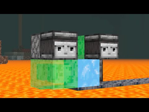 Minecraft puente automático en el nether #shorts