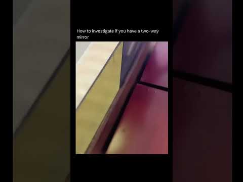 How to check if a mirror is two-way